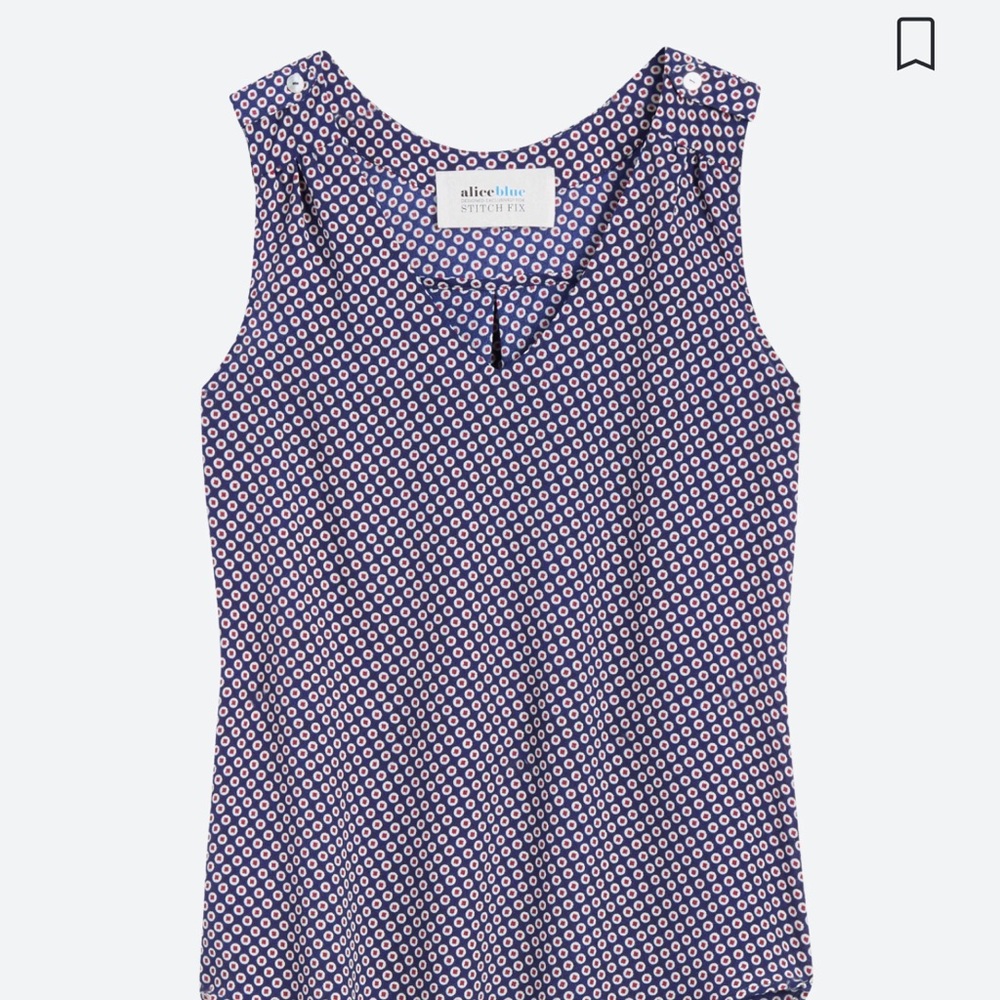 Like New! Alice Blue Toledo V-Neck Blouse - Picture 2 of 5